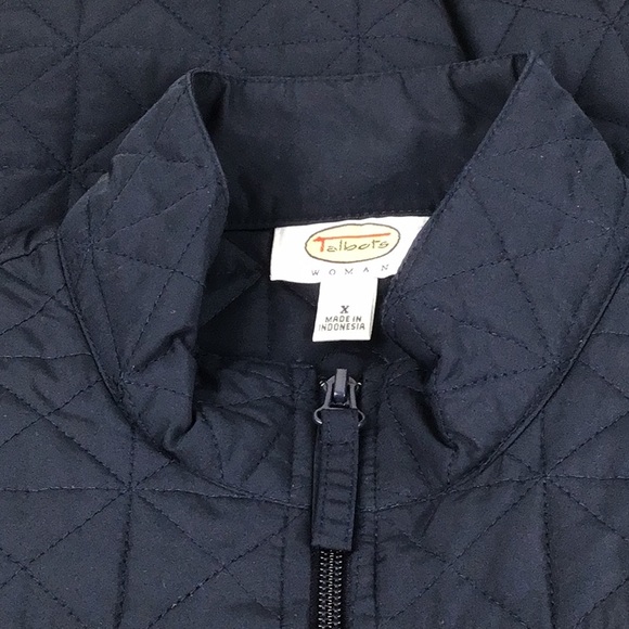 Talbots Plus Navy Quilted Vest Zip Close Jacket - Picture 5 of 8